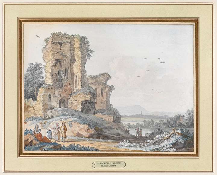 Pair of Gouaches
"View of Château Gaillard"